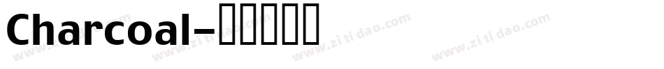 Charcoal字体转换