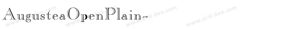 AugusteaOpenPlain字体转换