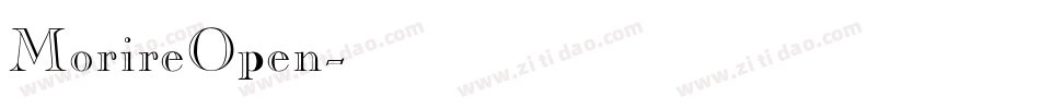 MorireOpen字体转换