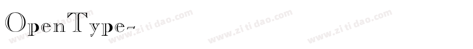 OpenType字体转换