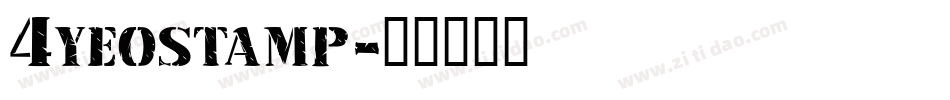 4yeostamp字体转换