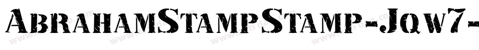 AbrahamStampStamp-Jqw7字体转换