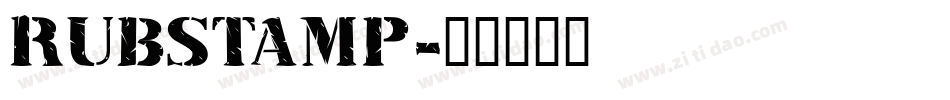 RUBSTAMP字体转换
