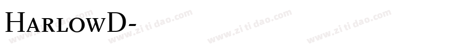 HarlowD字体转换