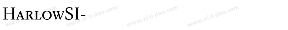 HarlowSI字体转换