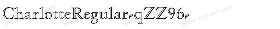 CharlotteRegular-qZZ96字体转换