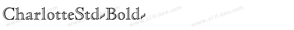 CharlotteStd-Bold字体转换