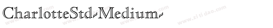 CharlotteStd-Medium字体转换