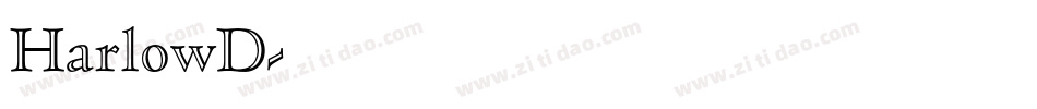 HarlowD字体转换