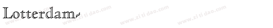 Lotterdam字体转换