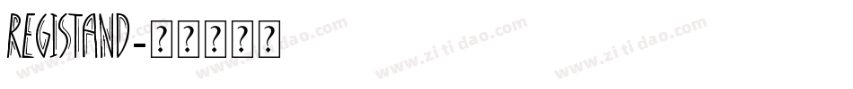 Registand字体转换