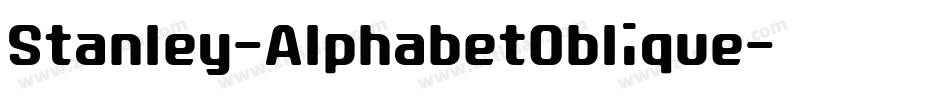 Stanley-AlphabetOblique字体转换