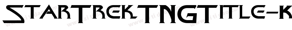 StarTrekTNGTitle字体转换