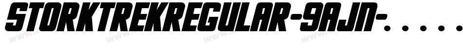 StorkTrekRegular-9aJn字体转换