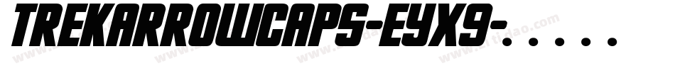 TrekArrowcaps-EYX9字体转换