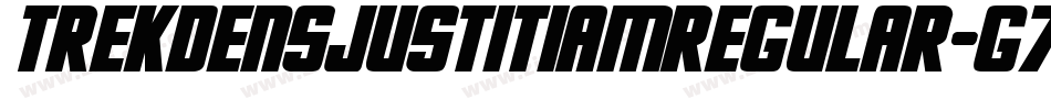 TrekdensJustitiamRegular-g7yE字体转换