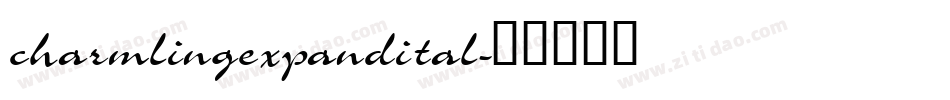 charmlingexpandital字体转换