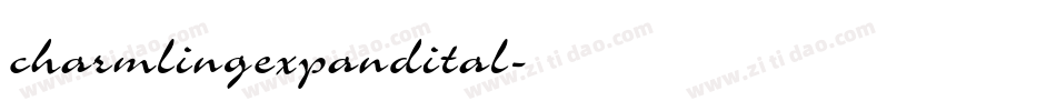 charmlingexpandital字体转换
