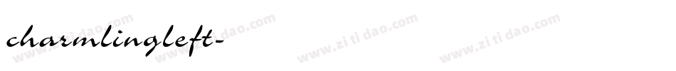 charmlingleft字体转换