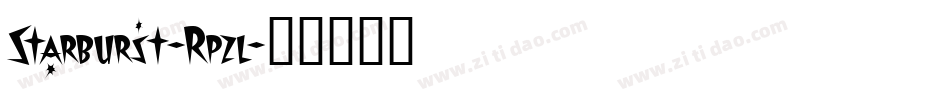 Starburst-Rpzl字体转换