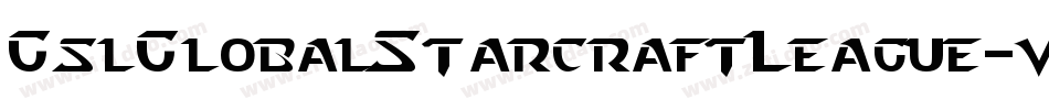 GslGlobalStarcraftLeague-v0YE字体转换