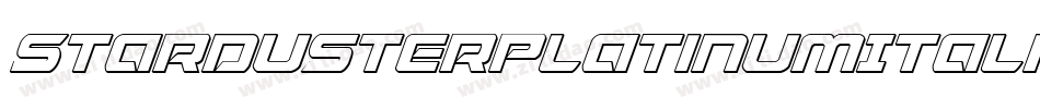 StardusterPlatinumItalic-VaKZ字体转换
