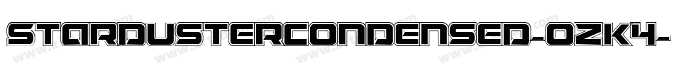 StardusterCondensed-ozK4字体转换