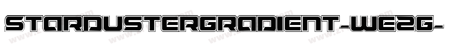 StardusterGradient-WE2G字体转换