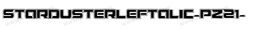 StardusterLeftalic-pz21字体转换