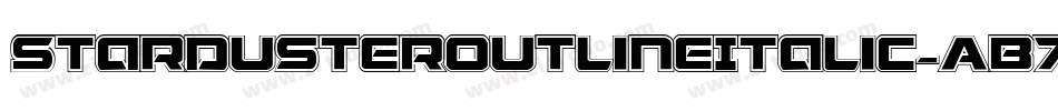 StardusterOutlineItalic-AB7M字体转换