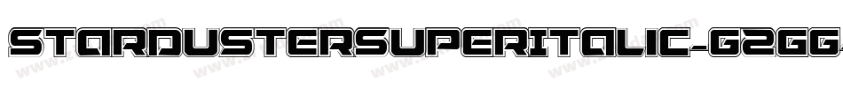 StardusterSuperItalic-G2gG字体转换