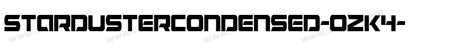 StardusterCondensed-ozK4字体转换