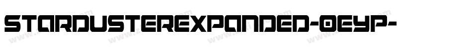 StardusterExpanded-0eyP字体转换