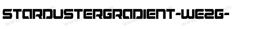 StardusterGradient-WE2G字体转换