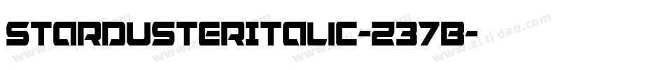 StardusterItalic-Z37B字体转换