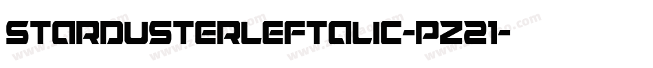 StardusterLeftalic-pz21字体转换