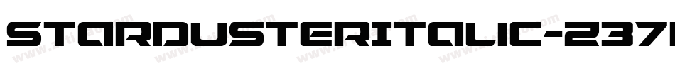 StardusterItalic-Z37B字体转换