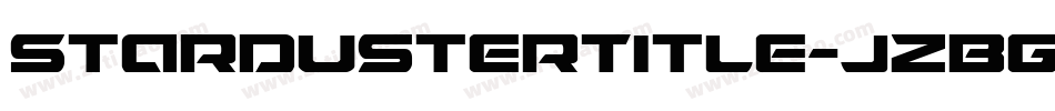 StardusterTitle-jzBG字体转换