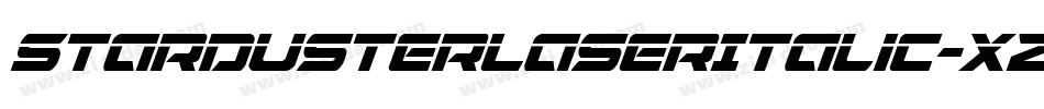 StardusterLaserItalic-xzXr字体转换