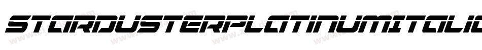 StardusterPlatinumItalic-VaKZ字体转换