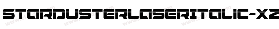 StardusterLaserItalic-xzXr字体转换