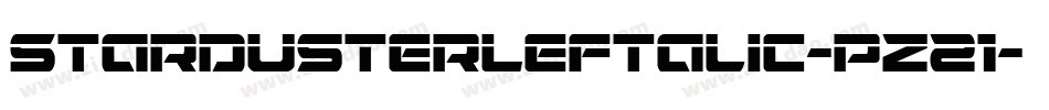 StardusterLeftalic-pz21字体转换