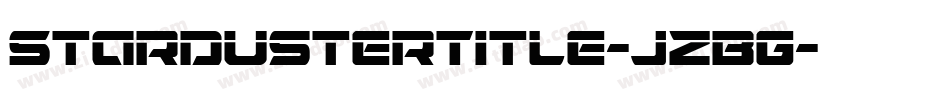 StardusterTitle-jzBG字体转换