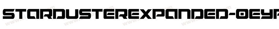 StardusterExpanded-0eyP字体转换