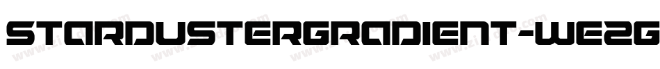 StardusterGradient-WE2G字体转换