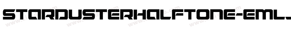 StardusterHalftone-EMLj字体转换