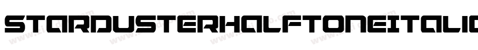 StardusterHalftoneItalic-OX1e字体转换