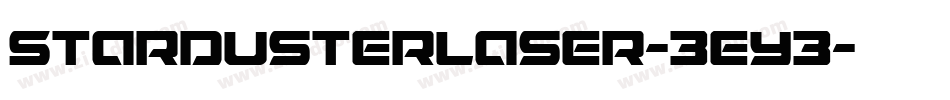 StardusterLaser-3Ey3字体转换