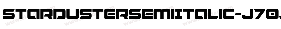 StardusterSemiItalic-J70j字体转换