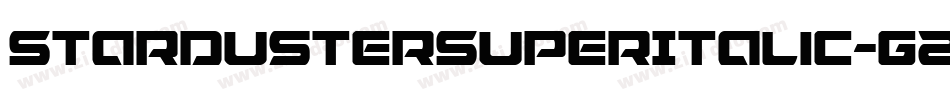 StardusterSuperItalic-G2gG字体转换